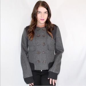 BCBG maxazria grey jacket.